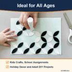 Black & White EVA Foam Sheets A4 2mm (10 Pack) for DIY & Cosplay - 5