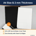 Black & White EVA Foam Sheets A4 2mm (10 Pack) for DIY & Cosplay - 3