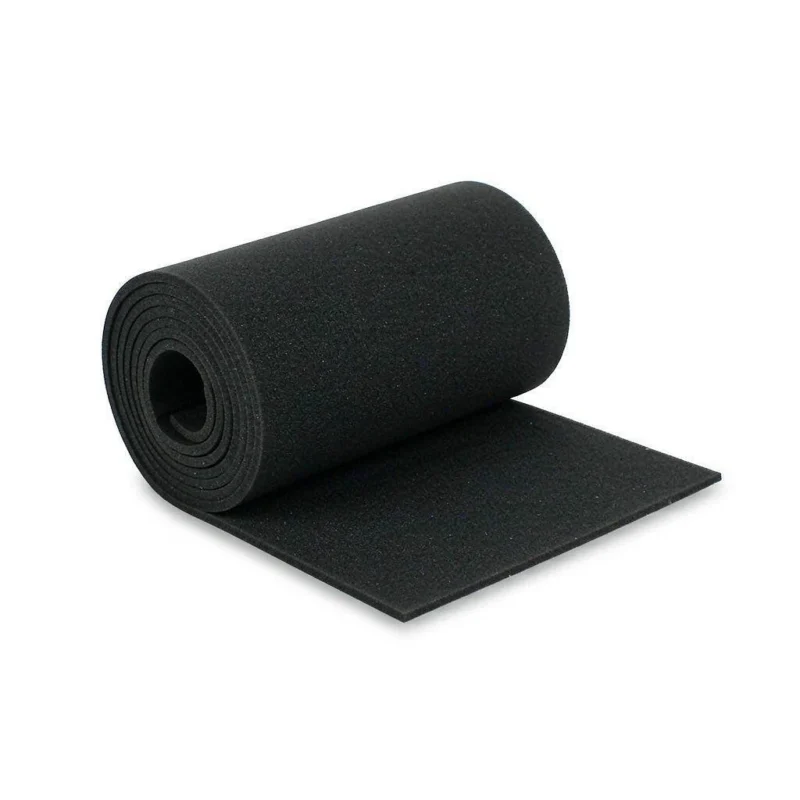 Black EVA foam roll 13.5 x 49 inch, 1-20mm thick, for cosplay and DIY