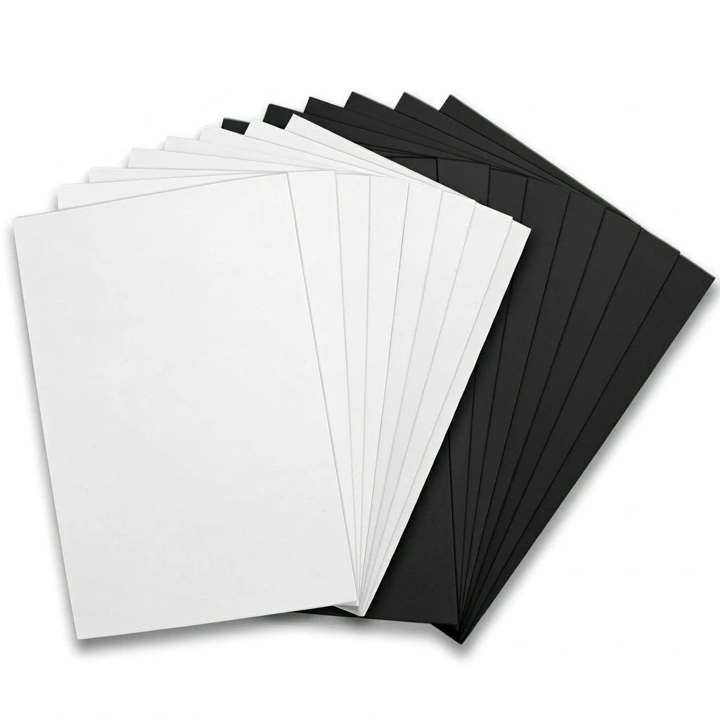 Black & White EVA Foam Sheets 9″ × 12″ 2mm (10 Pack) for DIY & Cosplay