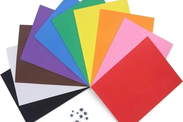 Color EVA foam sheets 9x12 inch 2mm, 10 pack