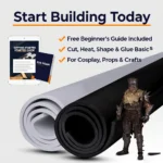 Black & White EVA Foam Roll 14″ × 39″ for Cosplay & DIY - 5