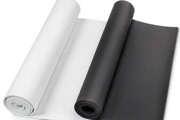 Black and white EVA foam roll 14x39 inch, 1-20mm